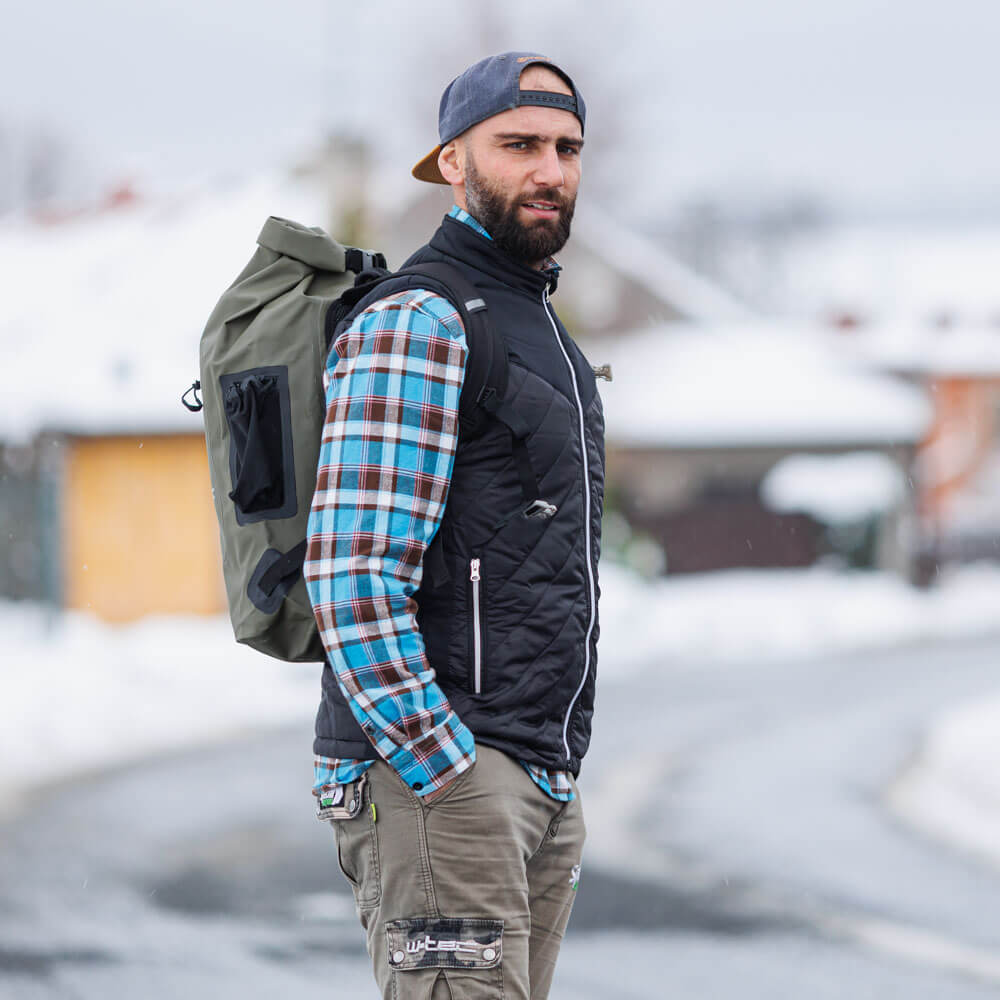 Levně Pánská vyhřívaná vesta inSPORTline WARMhim černá M