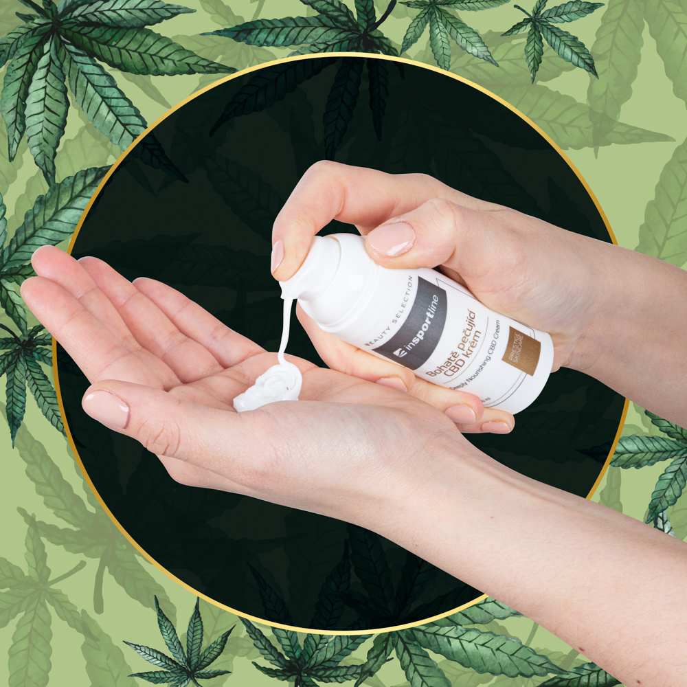 Bohatě pečující CBD krém inSPORTline 50 ml - Obrázek 4