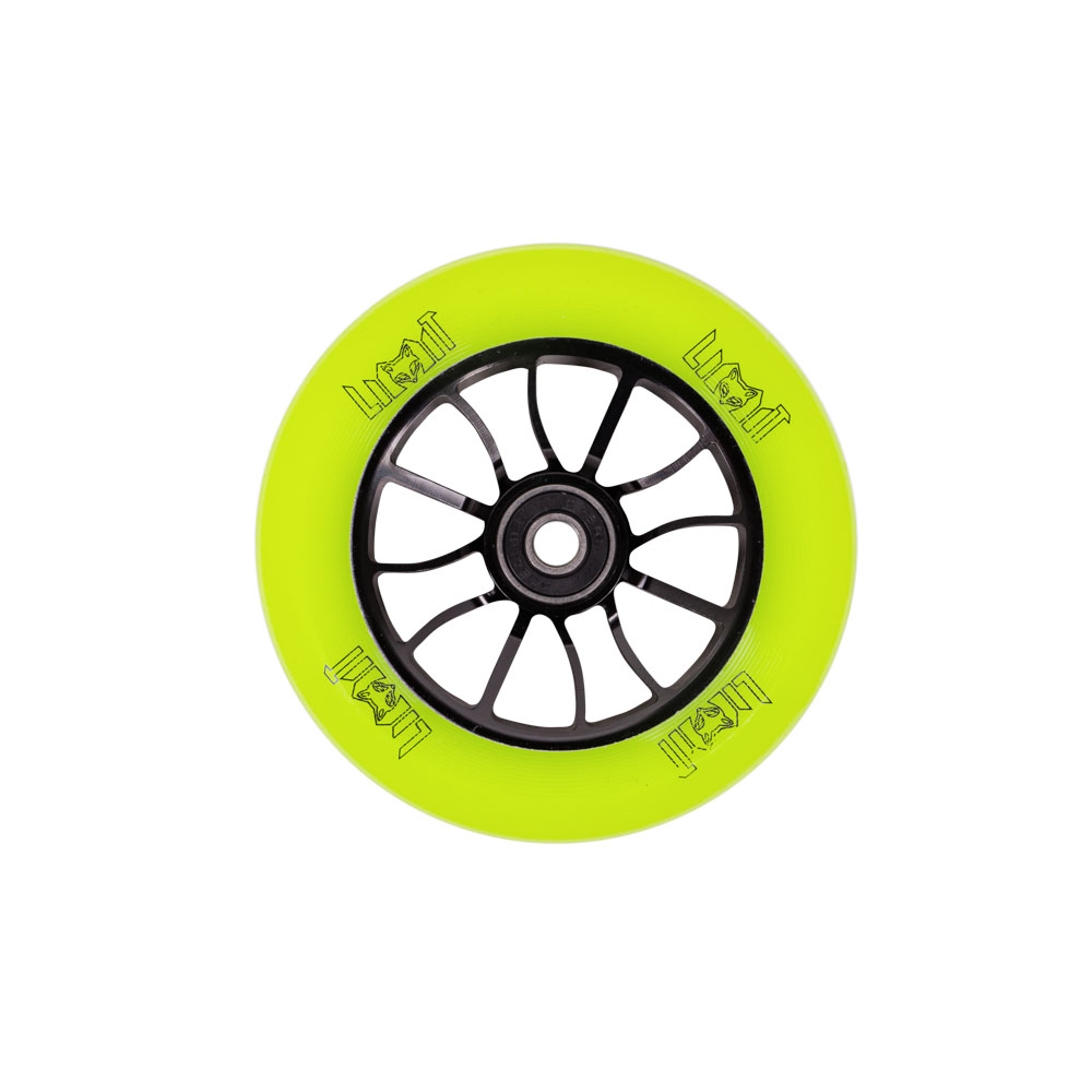 Kolečka LMT S Wheel 110 mm s ABEC 9 ložisky černo-zelená