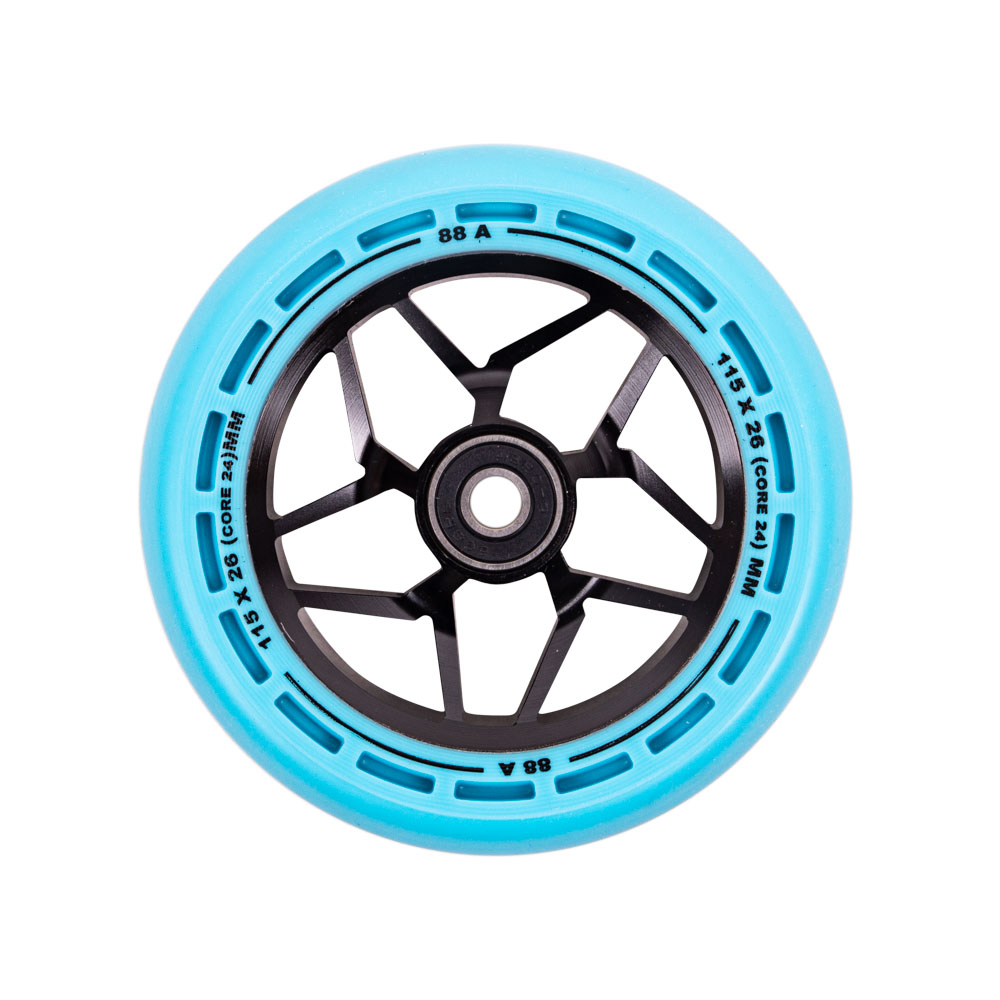 Kolečka LMT L Wheel 115 mm s ABEC 9 ložisky  černo-modrá - černo,modrá