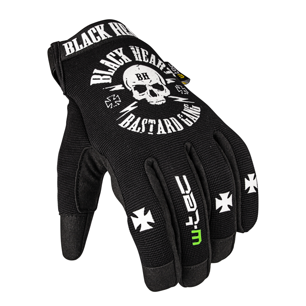 Moto rukavice W-TEC Black Heart Radegester  černá  XL - černá