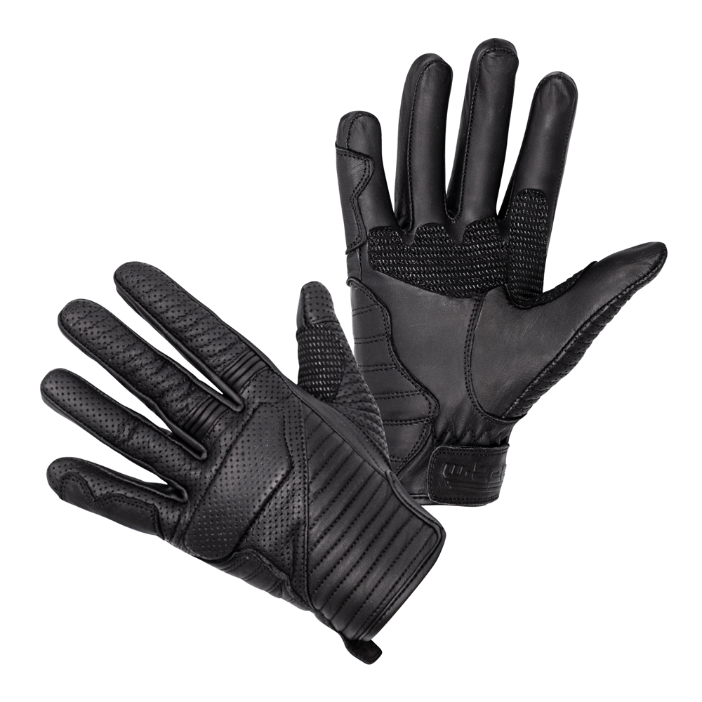 Kožené moto rukavice W-TEC Brillanta černá - XL