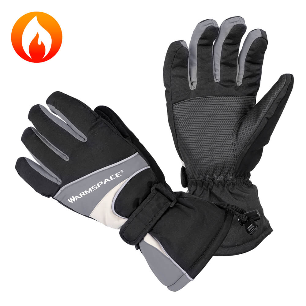 Univerzální vyhřívané rukavice W-TEC Boubin šedá - XL