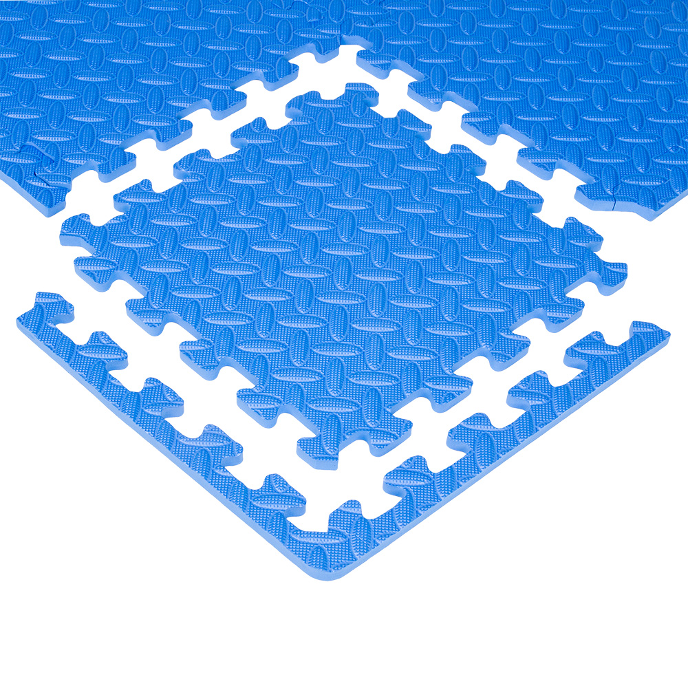 Puzzle podložka inSPORTline Famkin (12 dlaždic, 18 okrajů) modrá