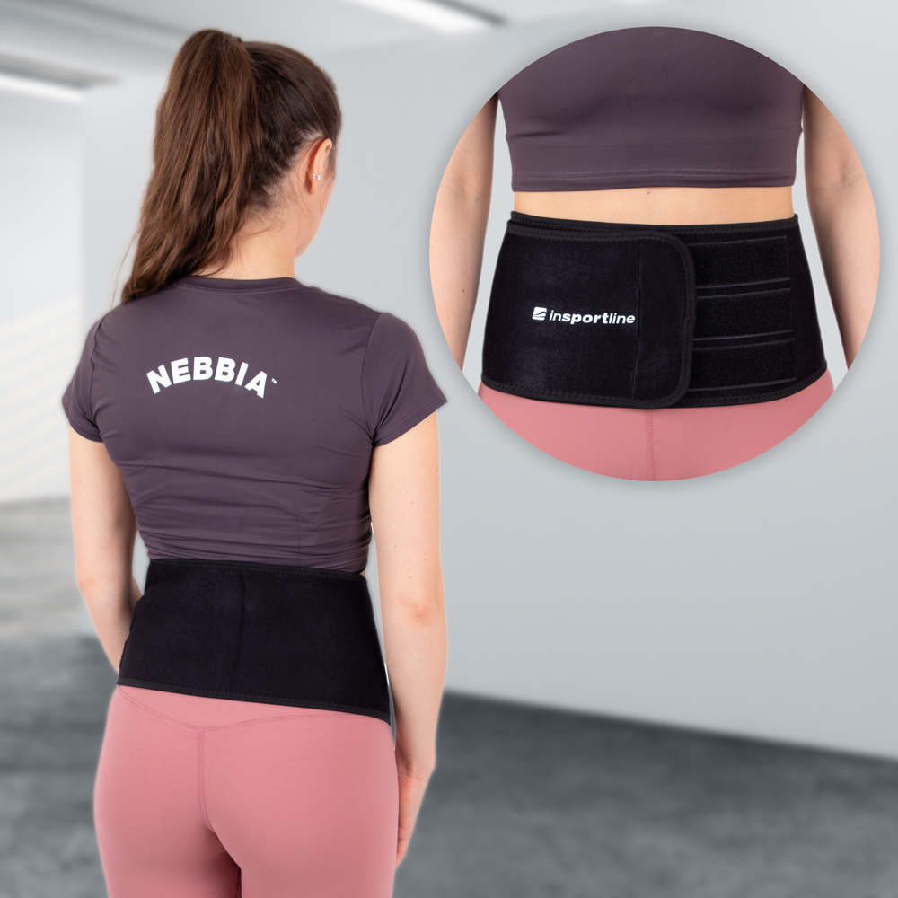 Neoprenový pás inSPORTline Waistup černá - XL