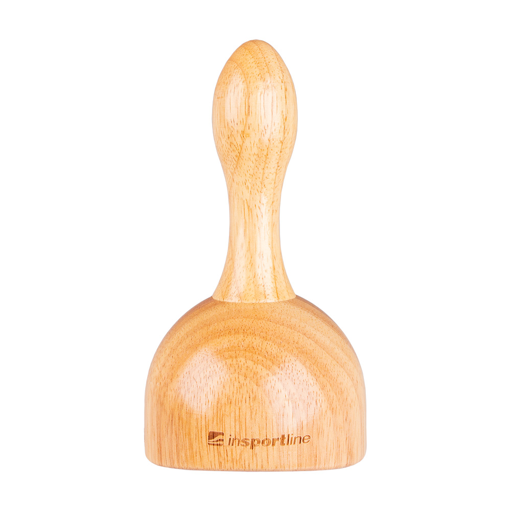 Dřevěná masážní baňka s válečkem 2v1 inSPORTline Vitmar 100 - Obrázek 5
