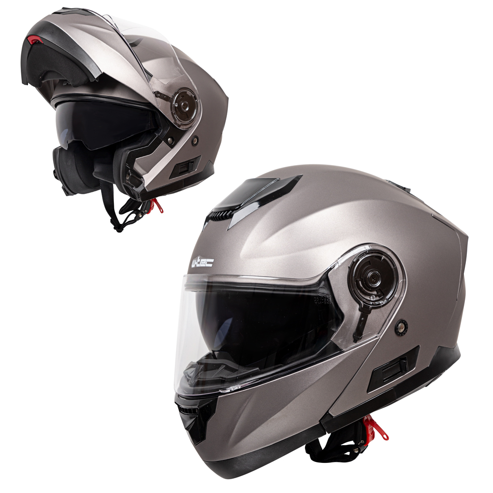 Výklopná moto přilba W-TEC Lanxamo  Titan Grey  XS (53-54) - Titan Grey