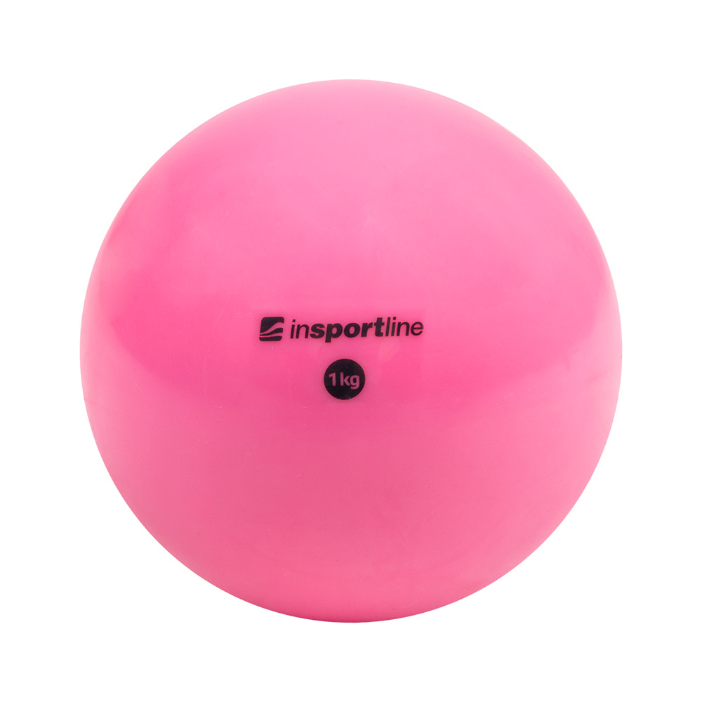 Jóga míč inSPORTline Yoga Ball 1 kg  růžová