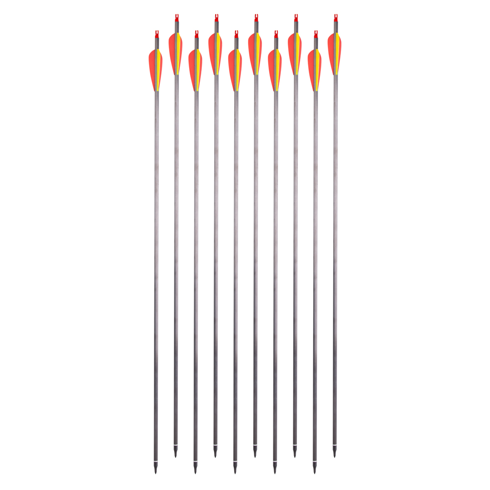 Karbonové šípy se šroubovým hrotem inSPORTline Carbison 30" 10ks - Obrázek 2