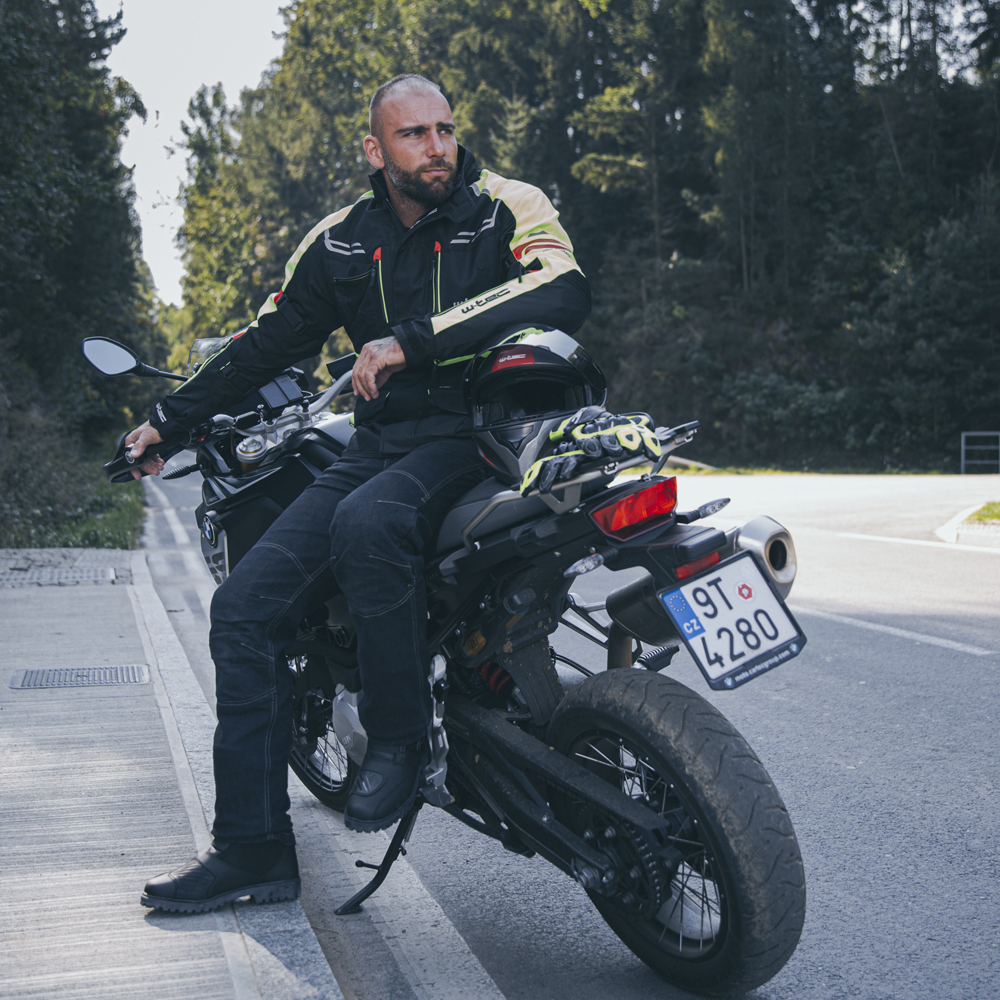 Moto jeansy W-TEC Pawted s nepromokavou membránou tmavě modrá M (obrázek 9)