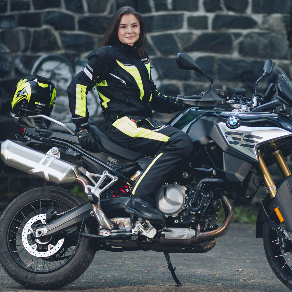 Dámské moto kalhoty W-TEC Spirital Lady černá-fluo žlutá M (obrázek 8)
