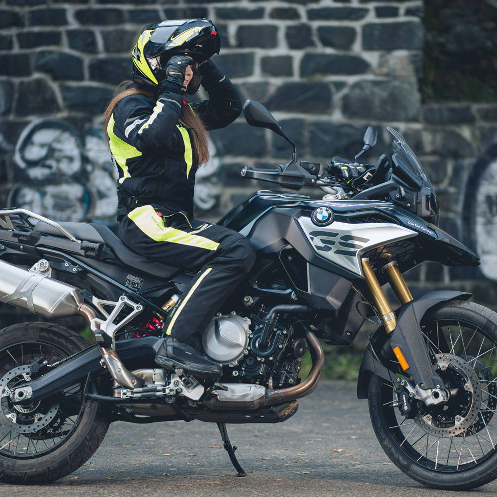 Dámské moto kalhoty W-TEC Spirital Lady černá-fluo žlutá M (obrázek 9)