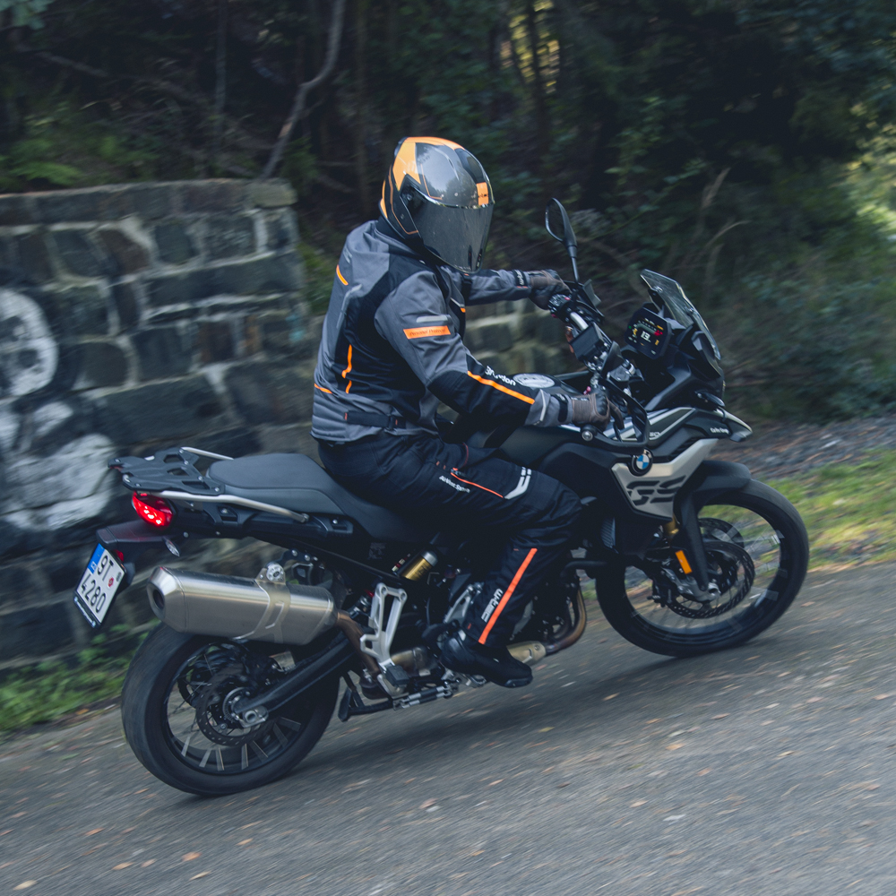 Pánské moto kalhoty W-TEC Spirital  černo-oranžová  M