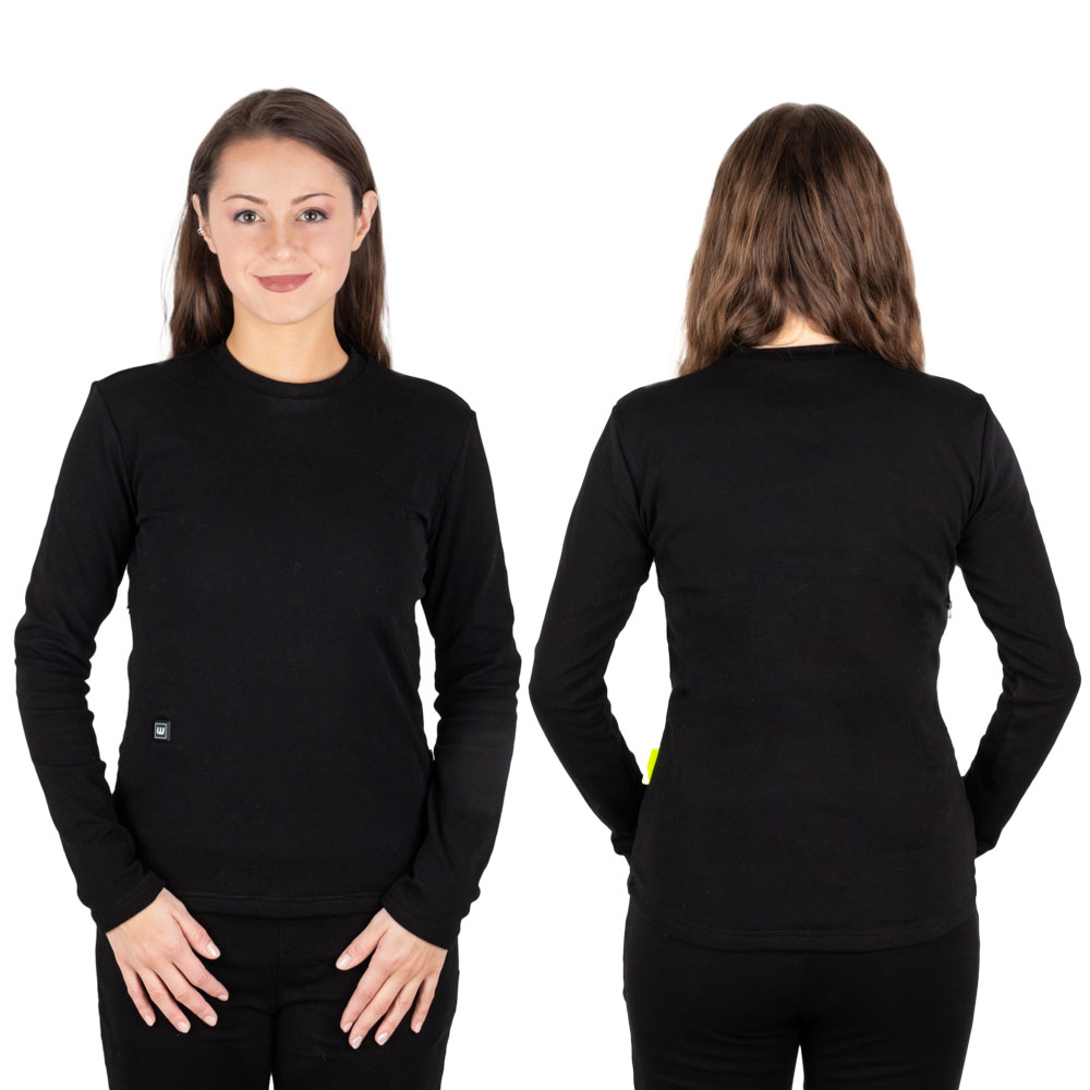 Levně Dámské vyhřívané triko W-TEC Insulong Lady M černá