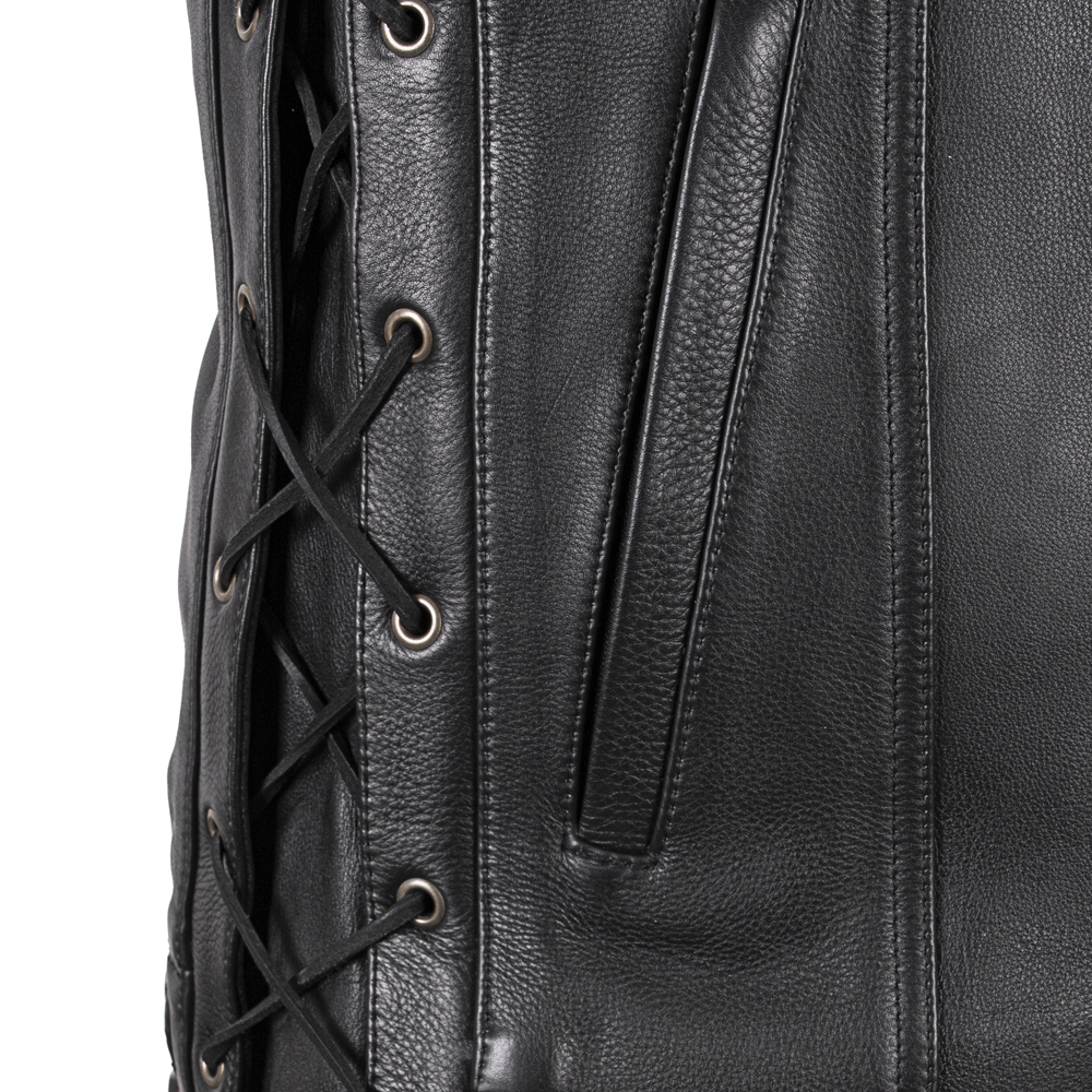 Kožená moto vesta W-TEC Highstake Black 4XL (obrázek 5)