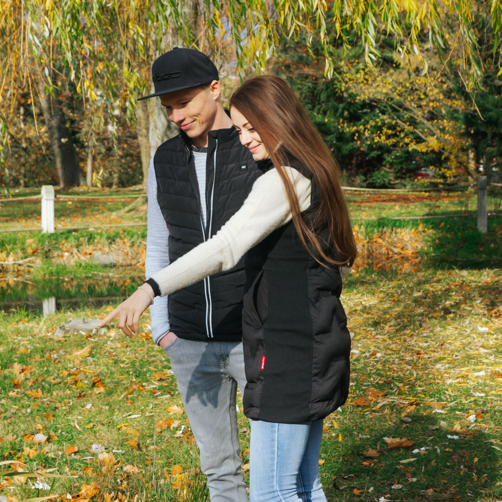 Dámská vyhřívaná vesta inSPORTline WARMelong černá L - Obrázek 6