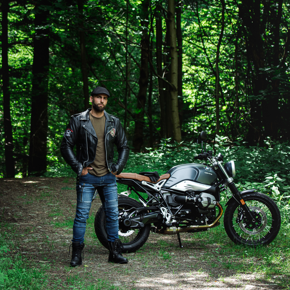 Kožená moto bunda W-TEC Black Heart Perfectis černá 4XL - Obrázek 5