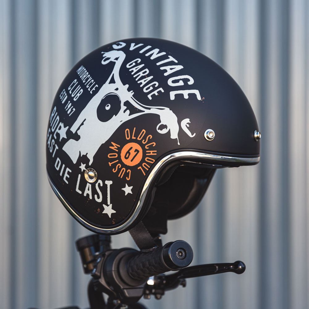 Moto přilba W-TEC Café Racer Vintage Garage S (55-56) (obrázek 11)