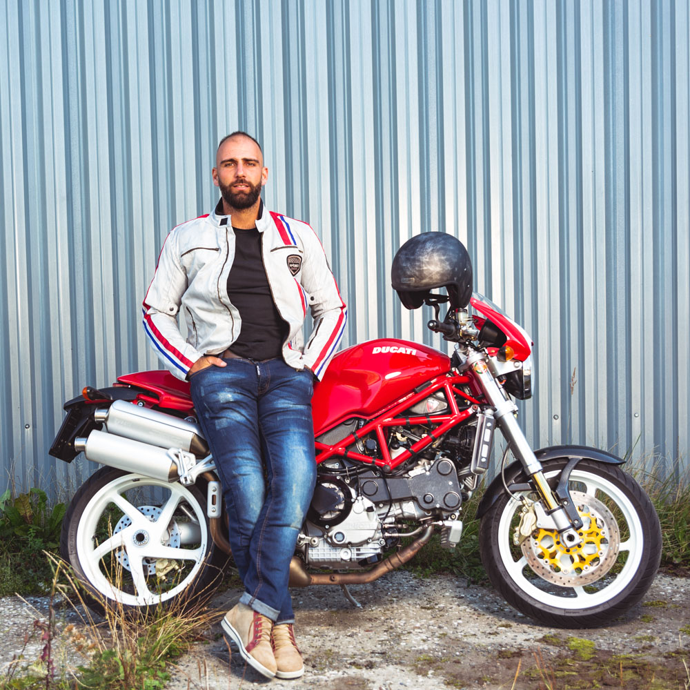 Pánské moto jeansy W-TEC Feeldy modrá XXL - Obrázek 2