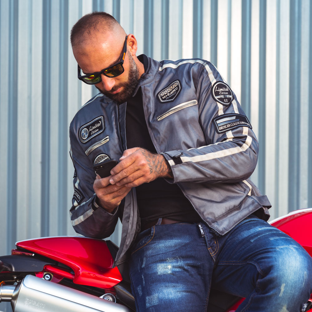 Pánské moto jeansy W-TEC Feeldy modrá XXL - Obrázek 4