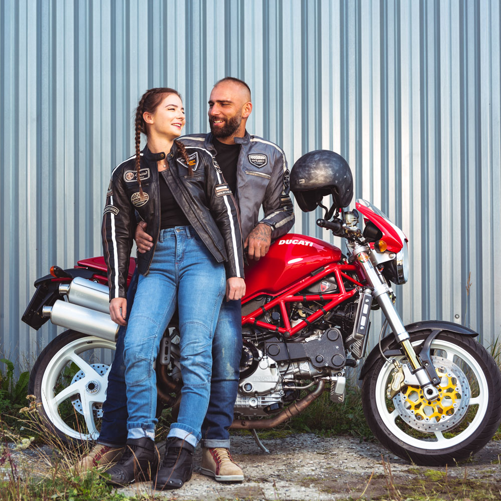 Dámská kožená moto bunda W-TEC Sheawen Lady Black černá S - Obrázek 6