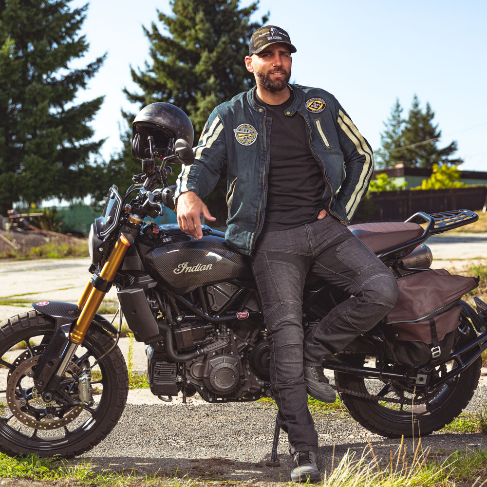 Pánská moto bunda W-TEC Wildone modrá L (obrázek 5)