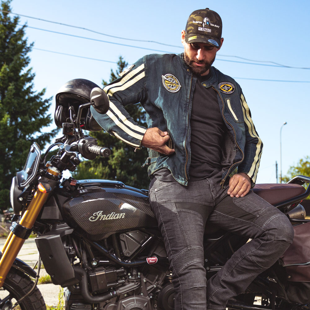 Pánská moto bunda W-TEC Wildone modrá L (obrázek 6)