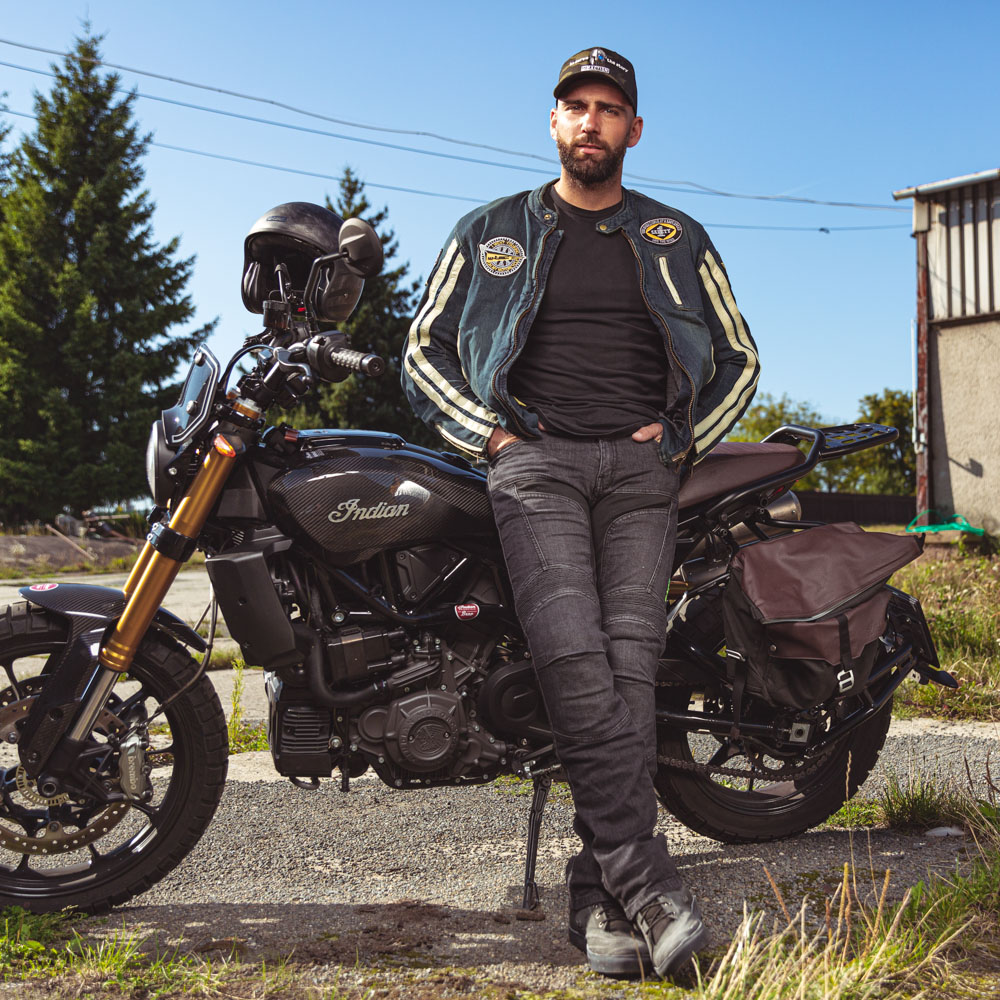 Pánská moto bunda W-TEC Wildone modrá L (obrázek 4)