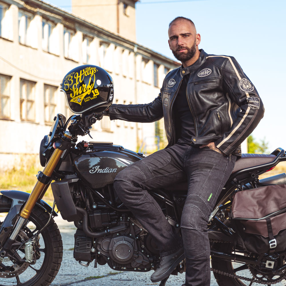 Pánské moto džíny W-TEC Alfred CE modrá S - Obrázek 3