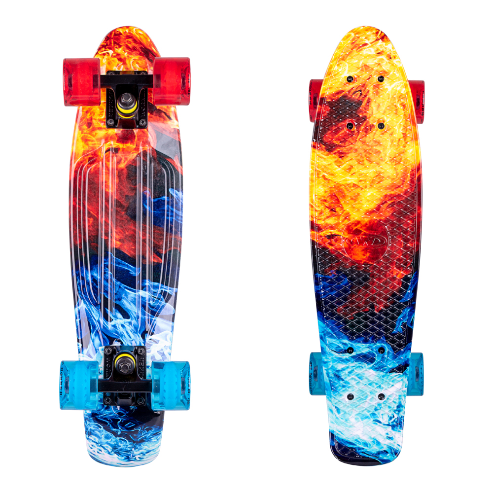 Levně Penny board WORKER Colory 22" Frostfire (oranžovo-modrá)