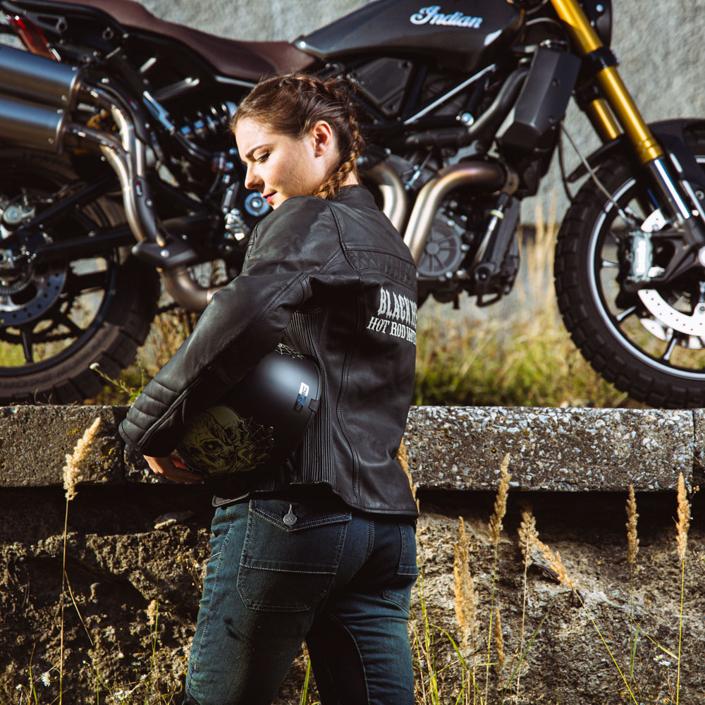 Dámská kožená moto bunda W-TEC Black Heart Raptura černá XL - Obrázek 7