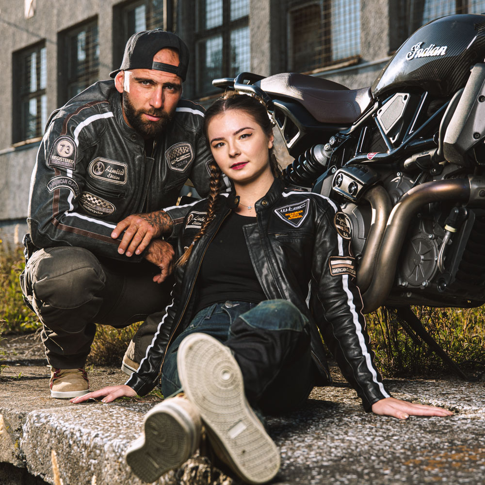 Dámská kožená moto bunda W-TEC Sheawen Lady Black černá S (obrázek 6)
