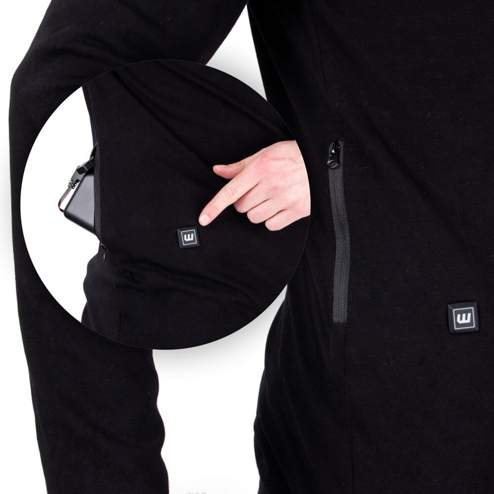 Pánské vyhřívané triko W-TEC Insulong černá S - Obrázek 5