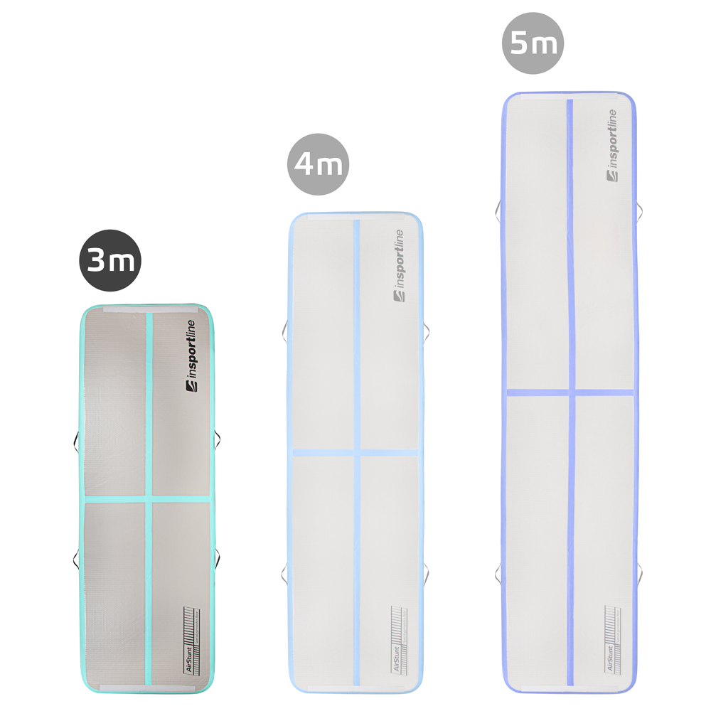 Airtrack inSPORTline Airstunt 300x100x10 cm bílá s elektrickou pumpou - Obrázek 6