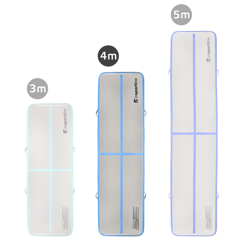 Airtrack inSPORTline Airstunt 400x100x10 cm bílá s elektrickou pumpou - Obrázek 6