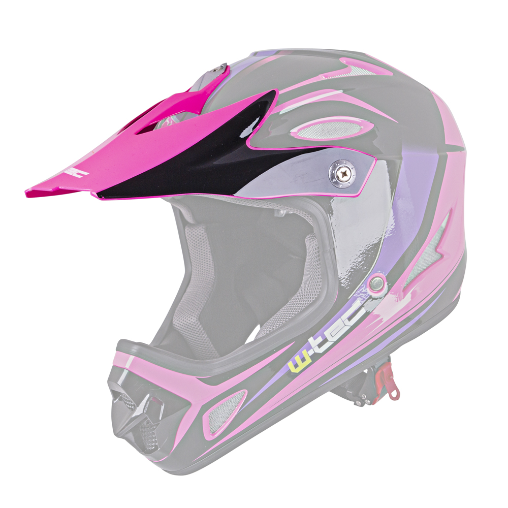 Levně Náhradní kšilt pro přilbu W-TEC FS-605 Extinction Pink