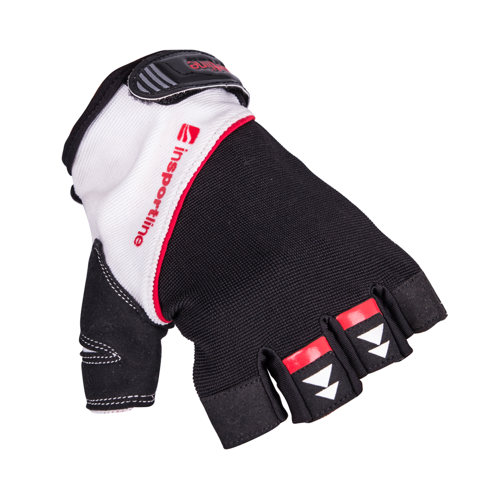 Fitness rukavice inSPORTline Harjot  černo-bílá  3XL - černo,bílá