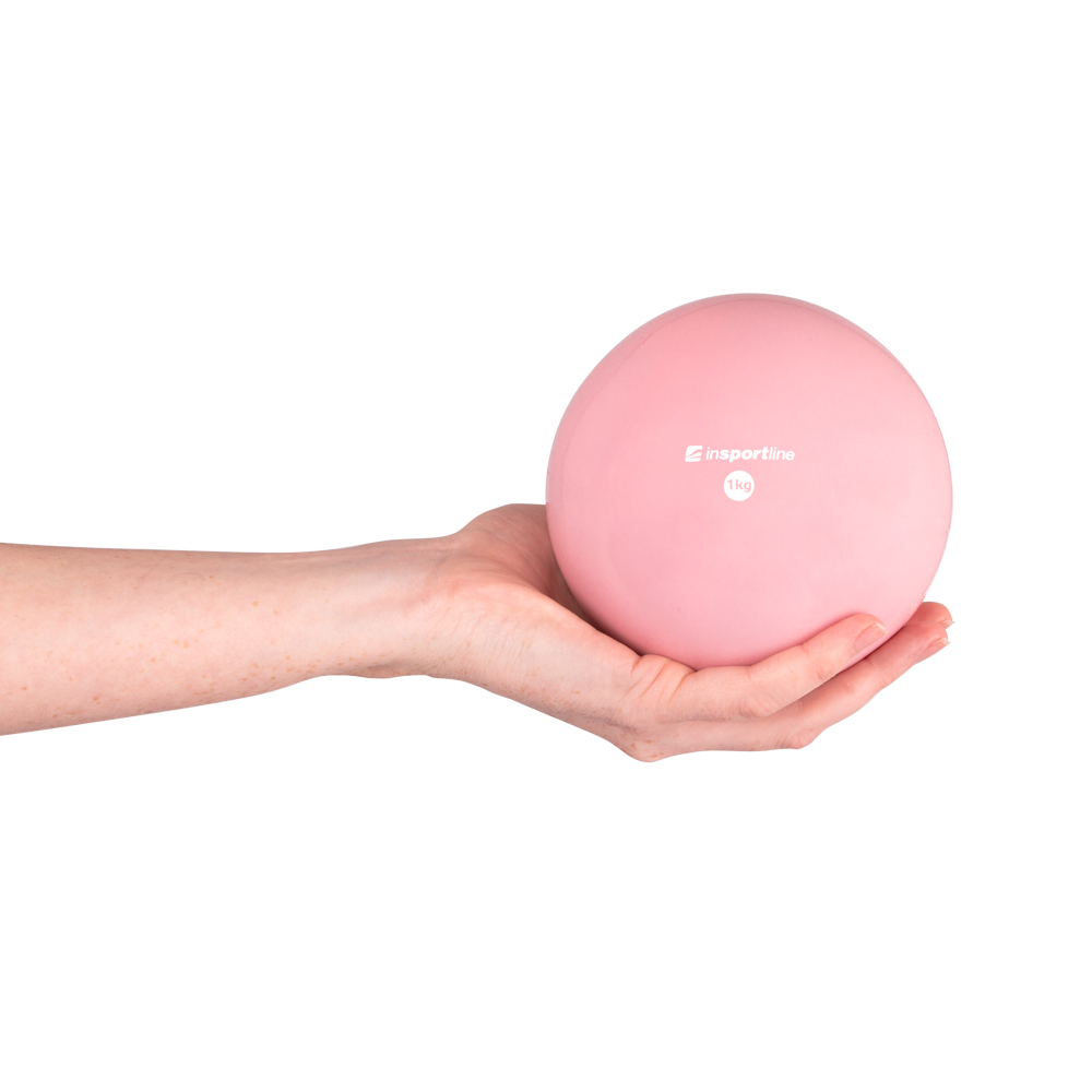 Jóga míč inSPORTline Yoga Ball 1 kg růžová - Obrázek 4