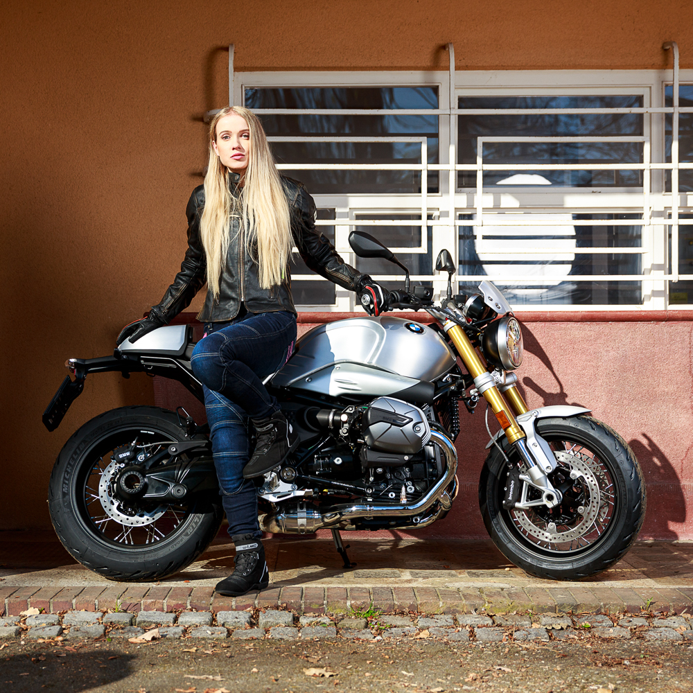 Dámské moto džíny W-TEC Rafael modrá 3XL (obrázek 8)