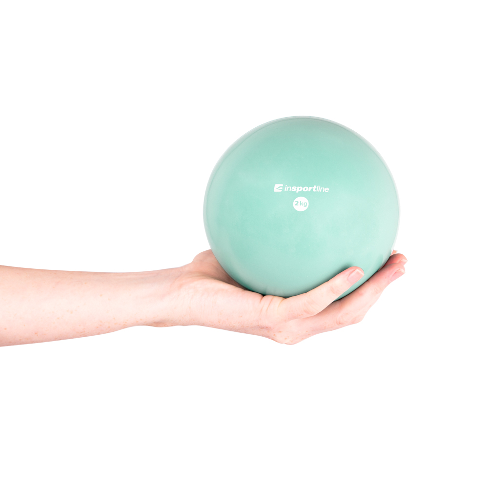 Jóga míč inSPORTline Yoga Ball 2 kg růžová - Obrázek 4