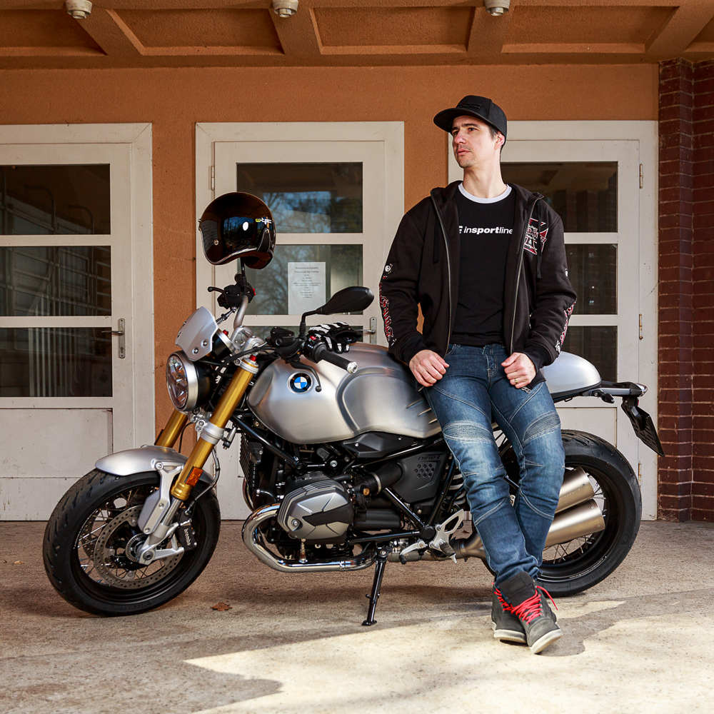 Pánská mikina W-TEC Black Heart Vintage Iron Hoodie  černá  XL