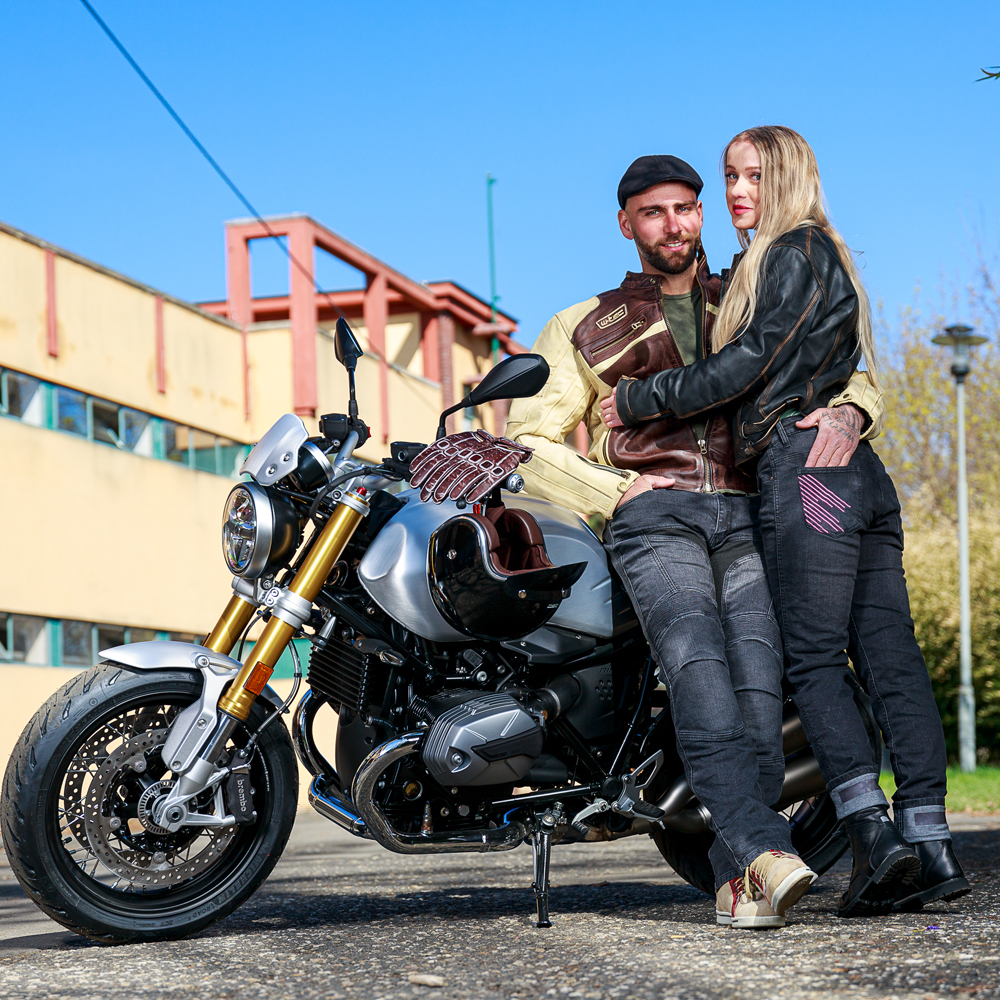 Dámské moto džíny W-TEC Leonarda černá 4XL - Obrázek 5