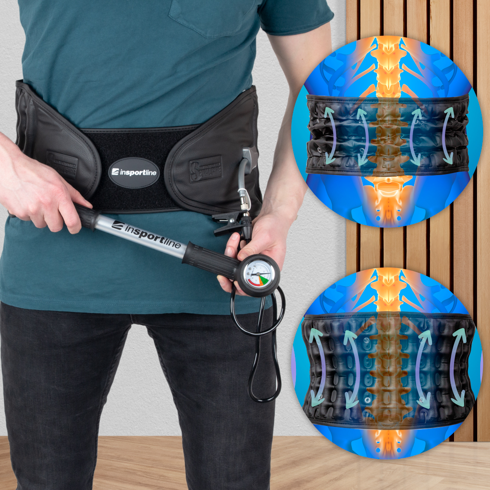 Fixační bederní pás inSPORTline Lombes M - Obrázek 2