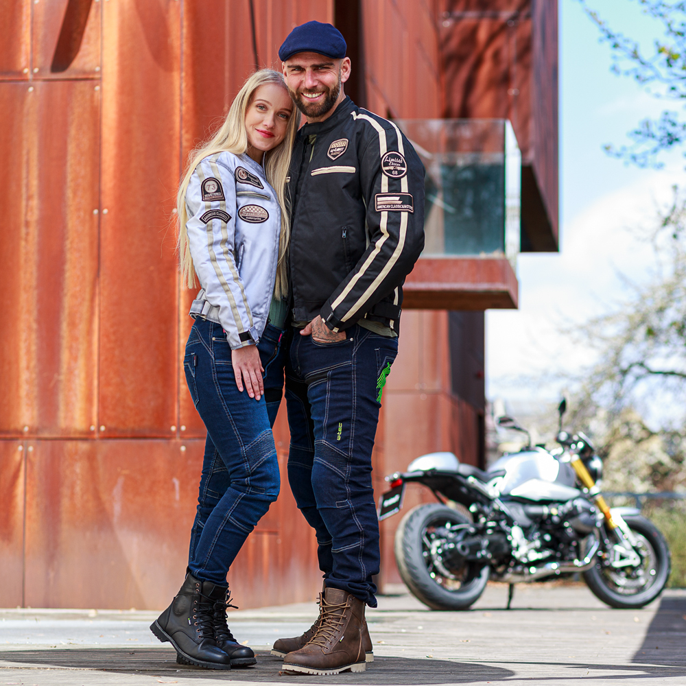 Dámské moto džíny W-TEC Alfreda CE modrá 3XL - Obrázek 7