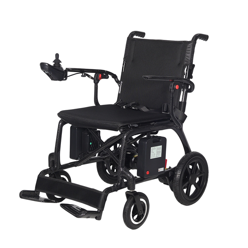 Elektrický karbonový invalidní vozík inSPORTline Feally