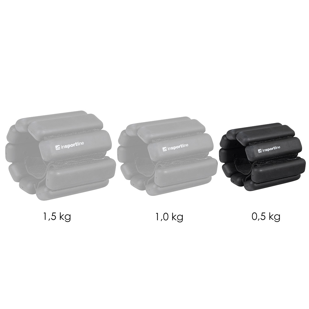 Fitness závaží na kotník a zápěstí inSPORTline Brace 2x0,5 kg béžová (obrázek 8)