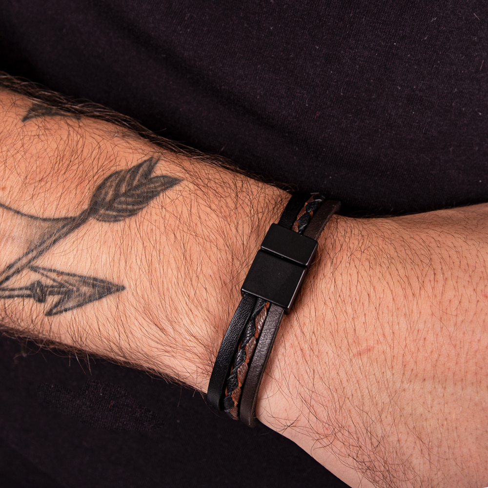 Kožený náramek W-TEC Ballure 20 cm - Obrázek 4