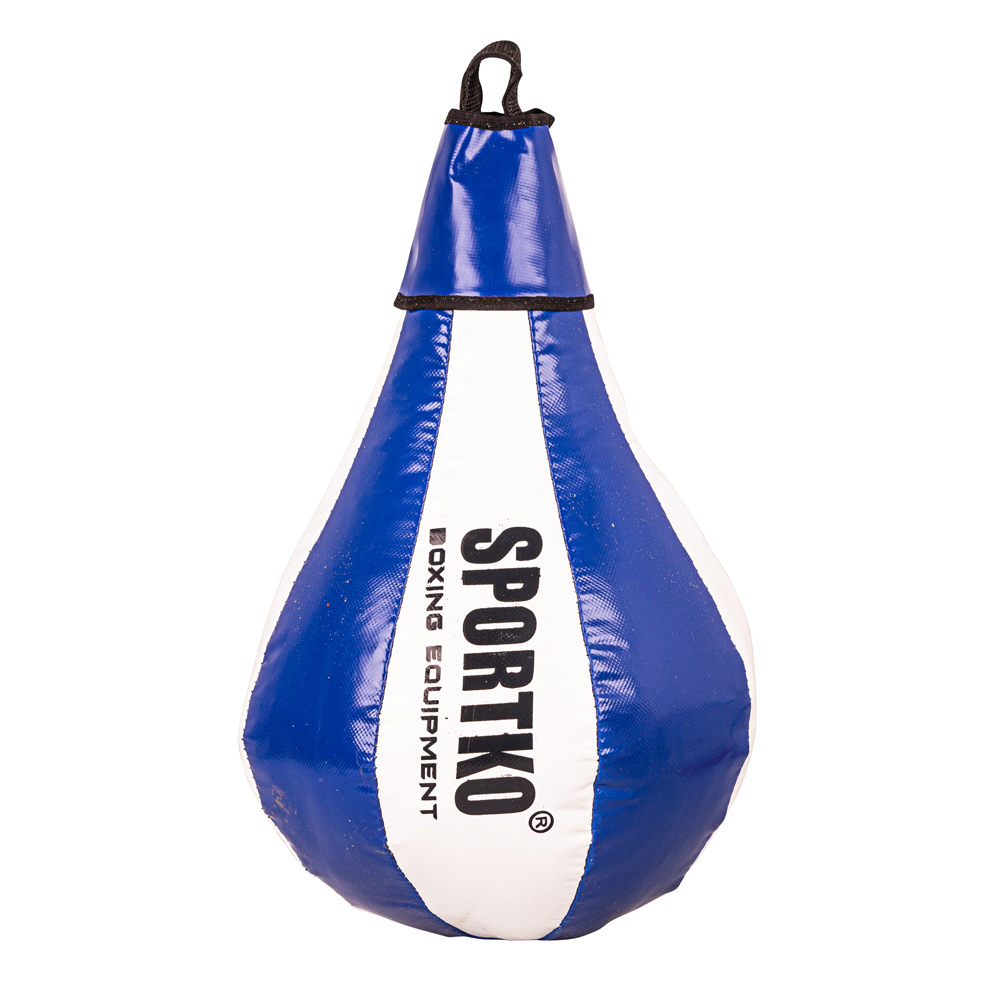 Boxovací pytel SportKO GP1 24x40cm / 5kg bílo-modrá