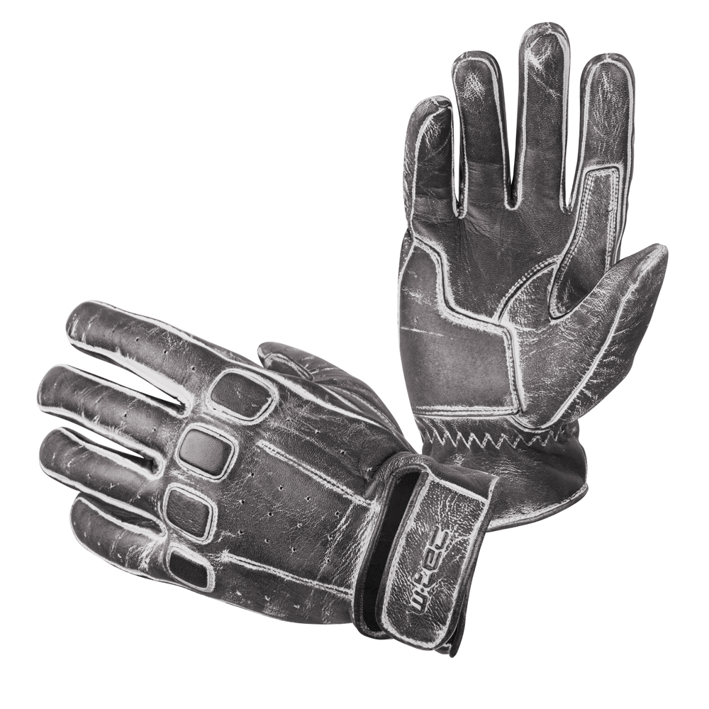 Kožené moto rukavice W-TEC Rifteur  3XL  černá - černá