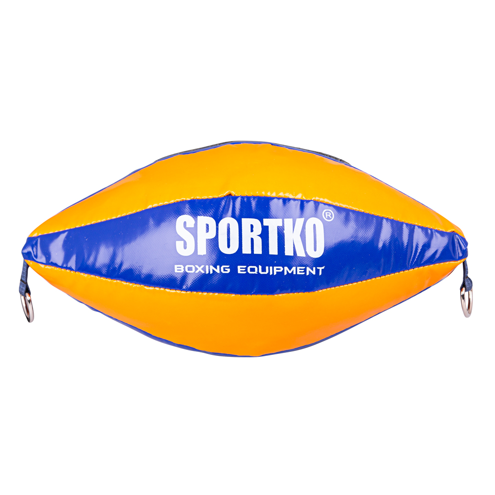 Boxovací pytel SportKO GP2 22x40cm / 4,5kg oranžovo-modrá